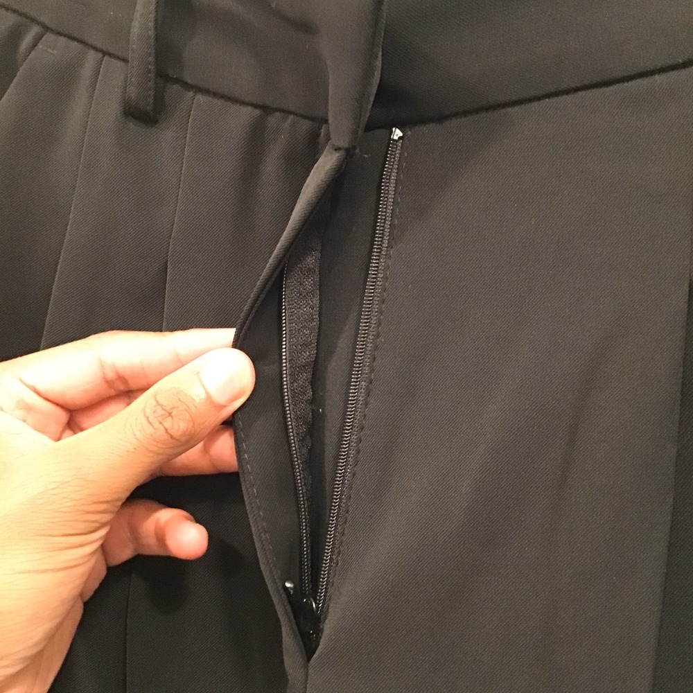 French Connection Pleated Trousers Women Med Black NWT High Waist Office Corp - Picture 10 of 15